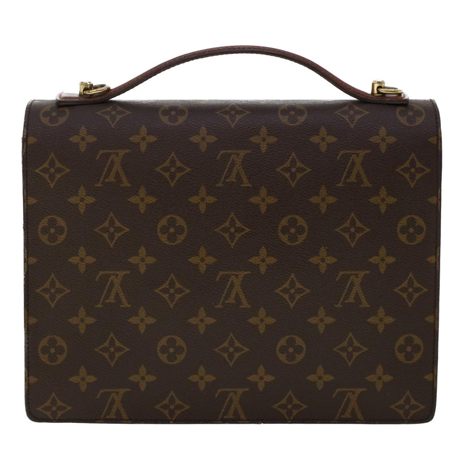 Louis Vuitton Monogram Monceau 28 Hand Bag 2way LV Auth ar9880B