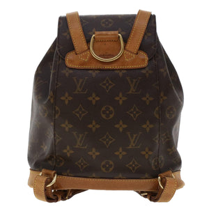 Louis Vuitton Monogram Montsouris MM Backpack LV Auth ar9905B