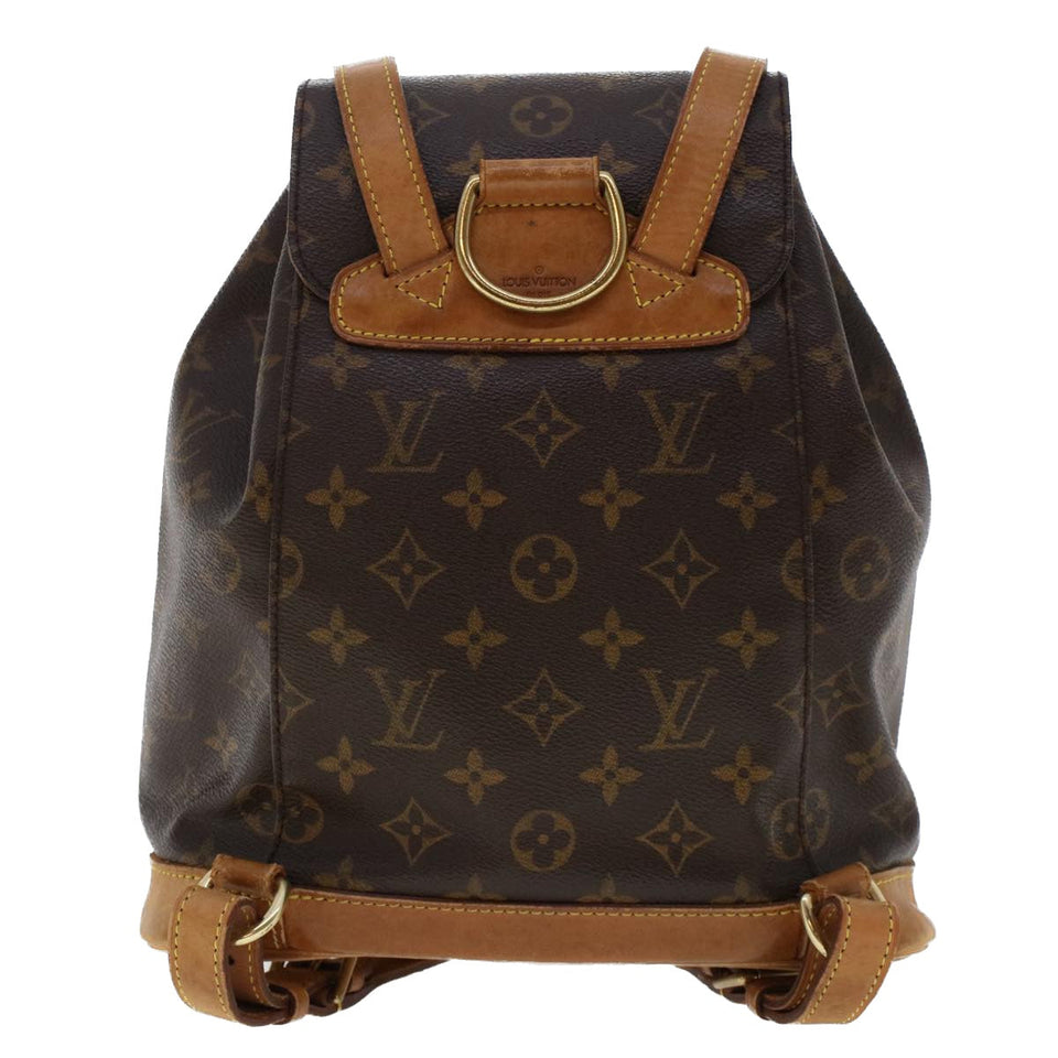 Louis Vuitton Monogram Montsouris MM Backpack LV Auth ar9905B