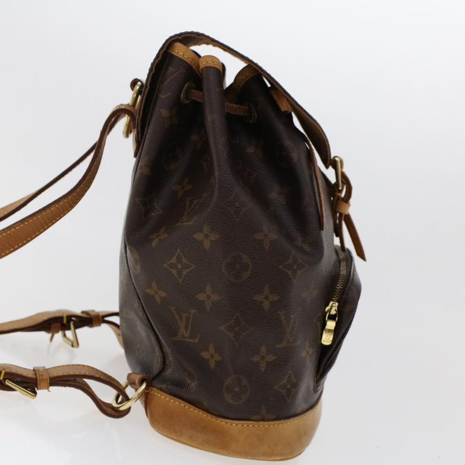 Louis Vuitton Monogram Montsouris MM Backpack LV Auth ar9905B