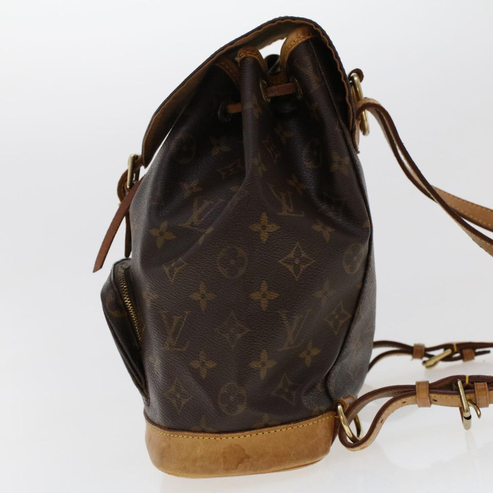 Louis Vuitton Monogram Montsouris MM Backpack LV Auth ar9905B