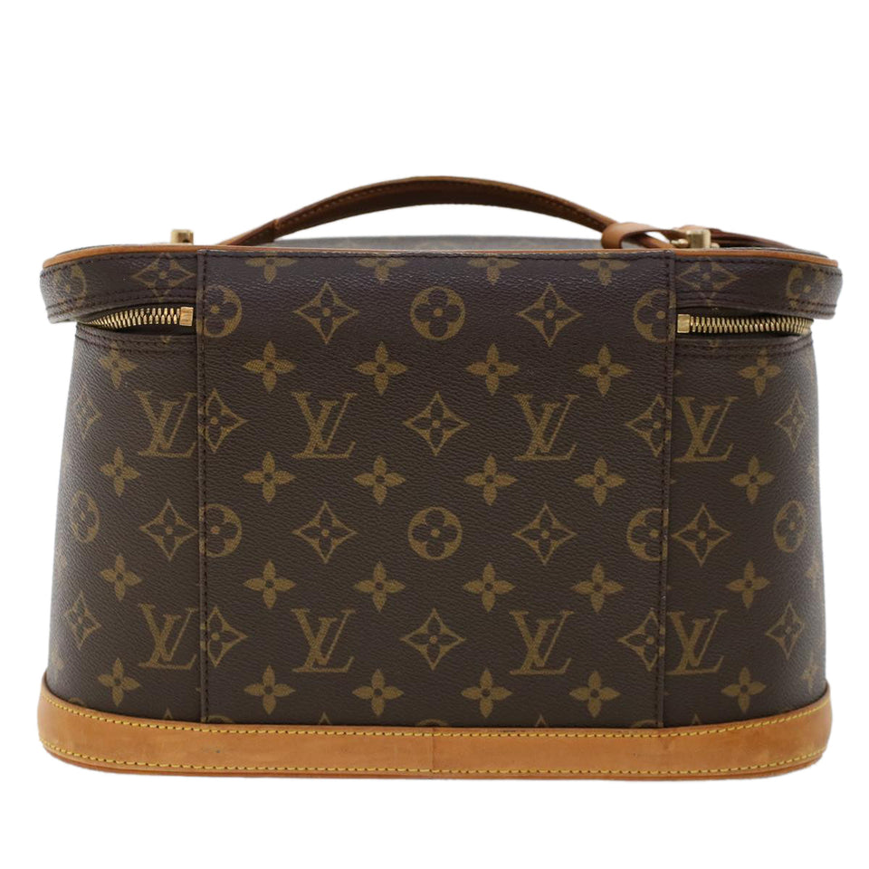 Louis Vuitton Monogram Nice Hand Bag 2way LV Auth ar9910B