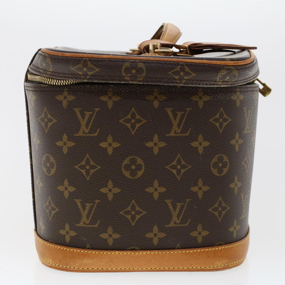 Louis Vuitton Monogram Nice Hand Bag 2way LV Auth ar9910B