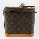 Louis Vuitton Monogram Nice Hand Bag 2way LV Auth ar9910B