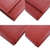 Gucci Long Wallet Purse 456116 leather Red Petit GG Marmont