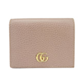 Gucci Bifold Wallet 456126 leather beige GG Marmont