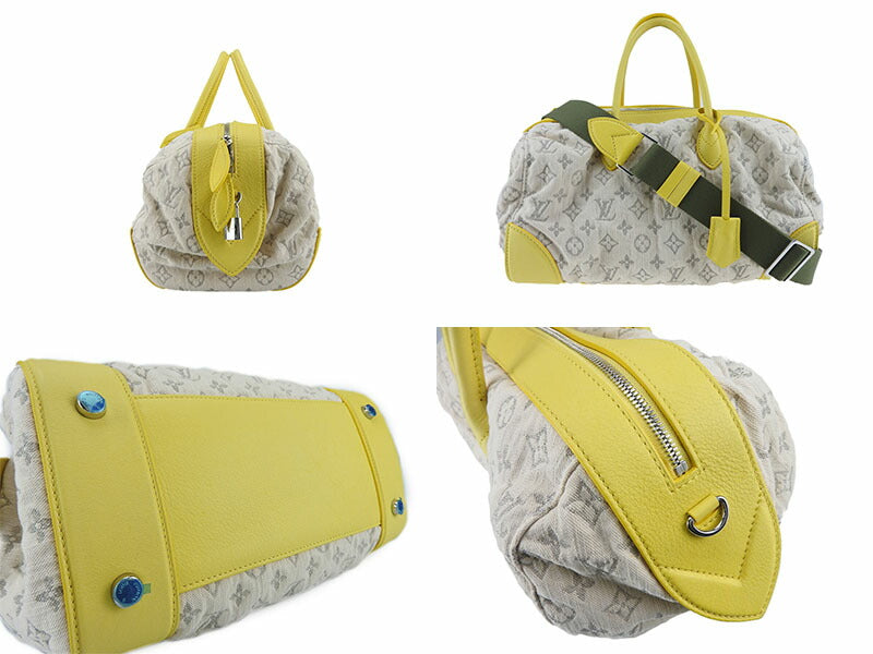 Louis Vuitton 2Way Handbag Speedy Round Denim