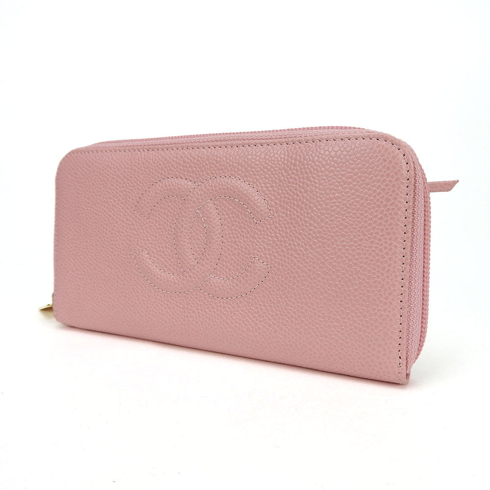 Chanel Long Wallet Caviar Leather Wallet