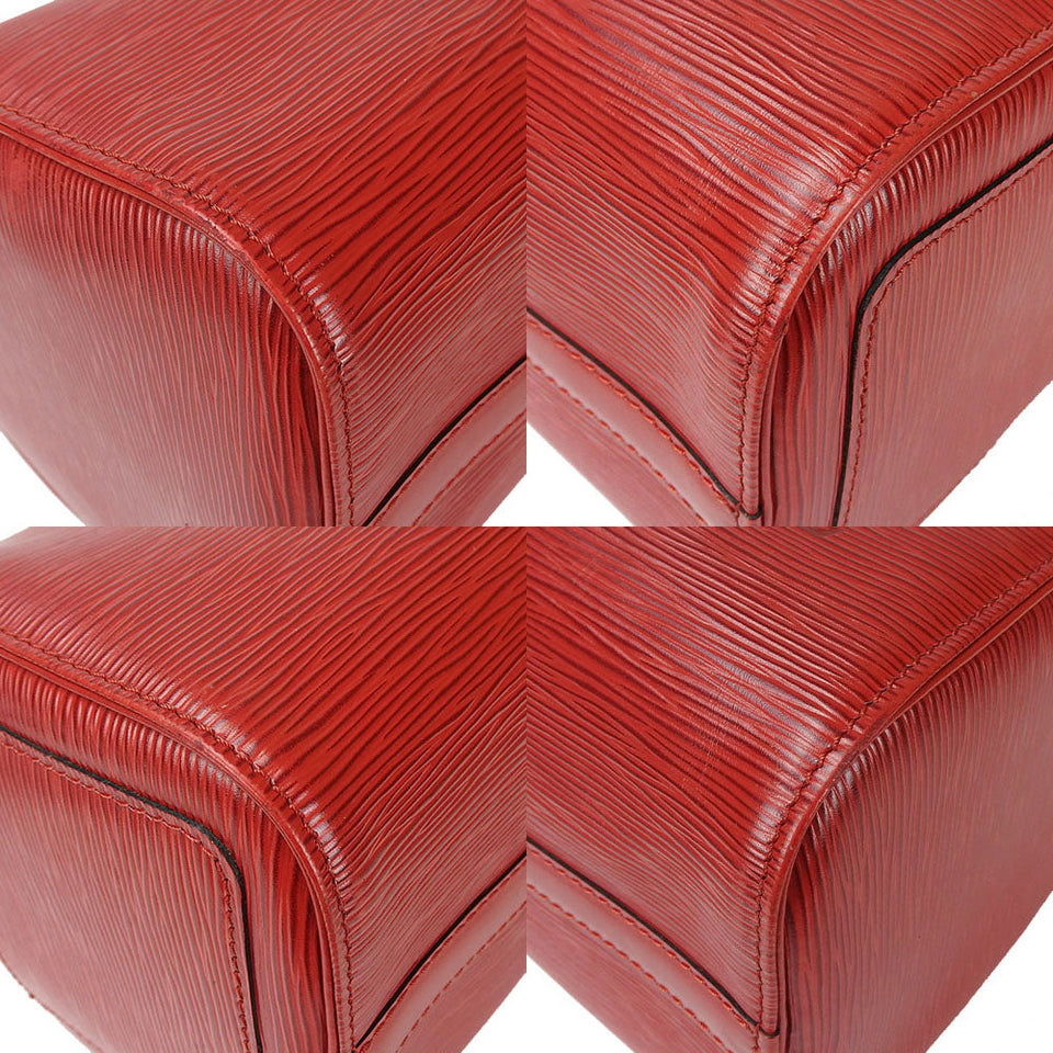 Louis Vuitton Handbag Speedy 25 Castilian Red Epi Leather