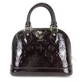 Louis Vuitton Alma BB Vernis 2Way Shoulder Bag Gold Metal Fittings