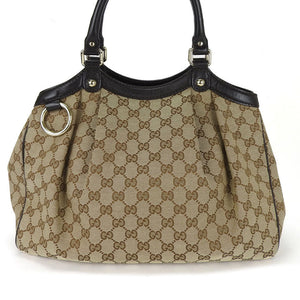 Gucci Tote Bag 211944 GG canvas beige Sukey