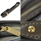 Louis Vuitton Shoulder Bag Monogram Mahina XS Gray Leather
