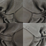 Louis Vuitton Shoulder Bag Monogram Mahina XS Gray Leather