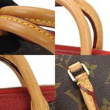 Louis Vuitton Shoulder Bag Nano Pallas Monogram Cerise Red Leather