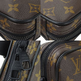 Louis Vuitton Body Shoulder Bag Utility Monogram Leather Black