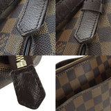 Louis Vuitton Shoulder Bag Belem MM Damier Ebene Gold Metal