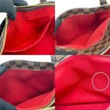 Louis Vuitton Shoulder Bag Belem MM Damier Ebene Gold Metal