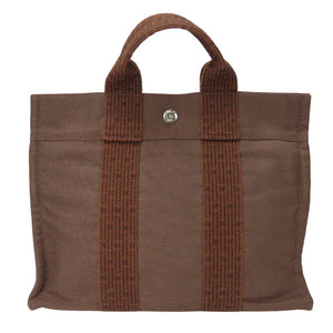 Hermes Handbag canvas Brown Her Line Tote PM unisex(Unisex)
