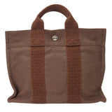 Hermes Handbag canvas Brown Her Line Tote PM unisex(Unisex)