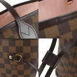 Louis Vuitton Tote Bag Neverfull MM Damier Ebene Rose Ballerine