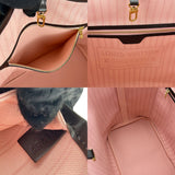 Louis Vuitton Tote Bag Neverfull MM Damier Ebene Rose Ballerine