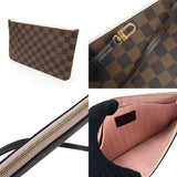 Louis Vuitton Tote Bag Neverfull MM Damier Ebene Rose Ballerine