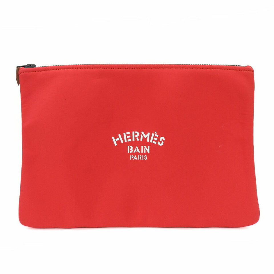 Hermes Pouch 80% Polyamide, 20% Elastane Red Neovan GM Women