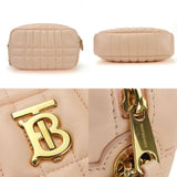 Burberry Shoulder Bag leather pink Mini Roller Women