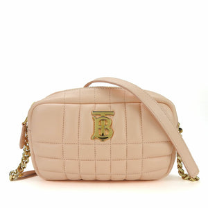Burberry Shoulder Bag leather pink Mini Roller Women