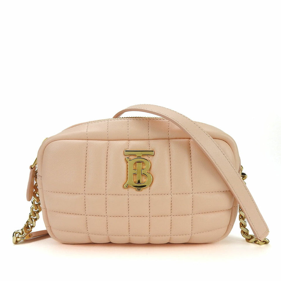 Burberry Shoulder Bag leather pink Mini Roller Women