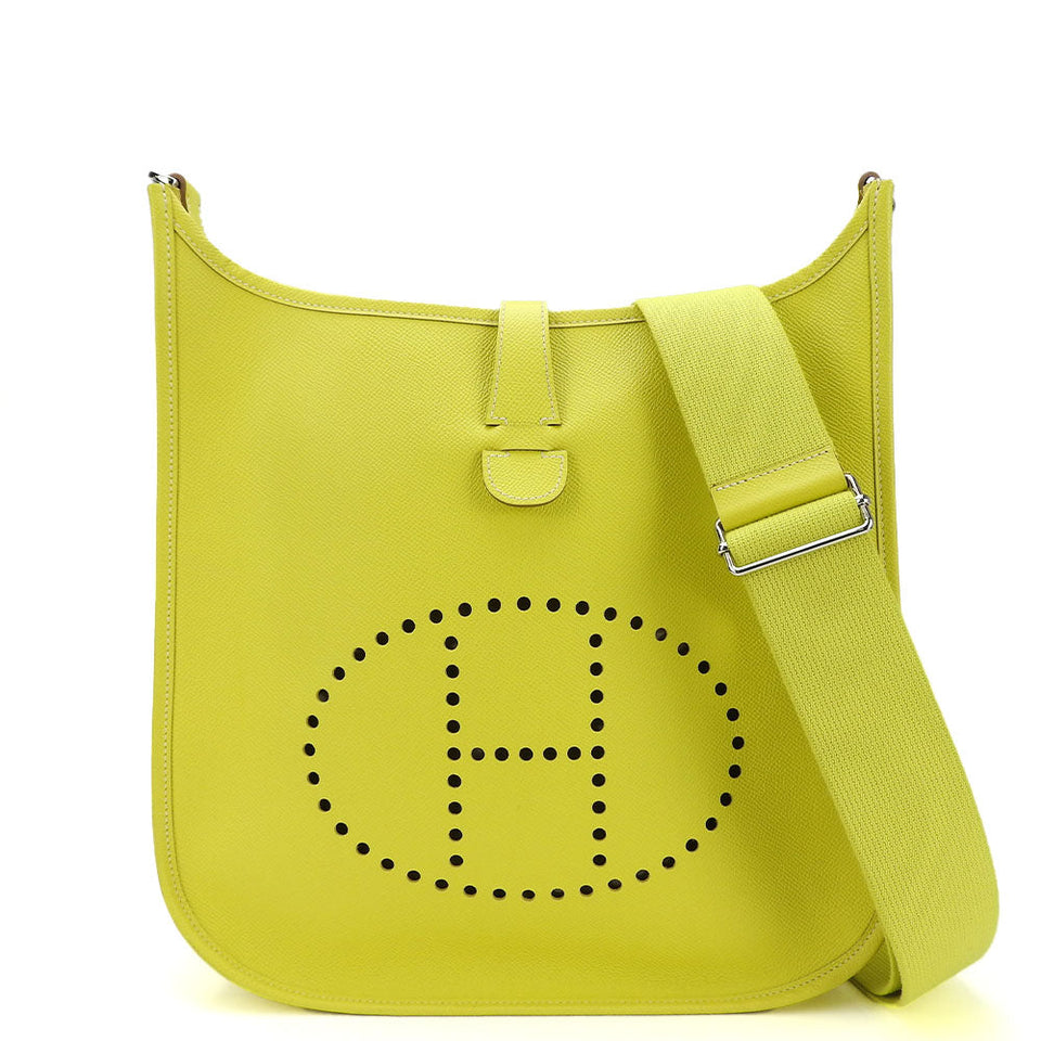 Hermes Shoulder Bag Epsom yellow Evelyn 3GM Women
