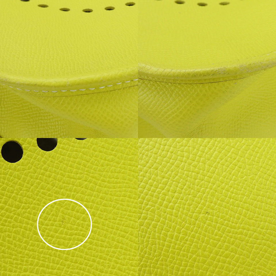Hermes Shoulder Bag Epsom yellow Evelyn 3GM Women