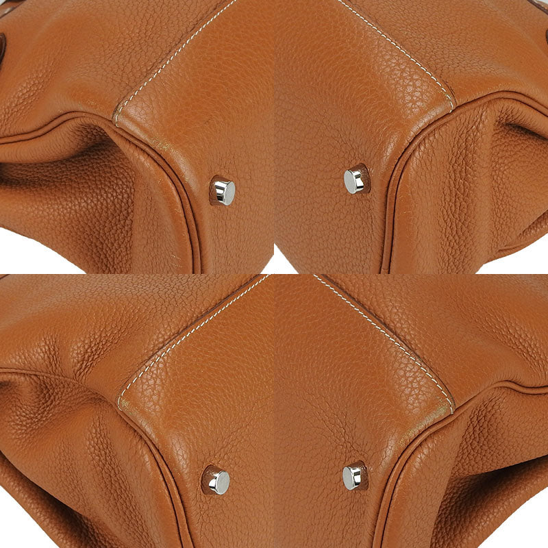 Hermes Handbag Taurillon Clemence Brown Atlas 35 Women