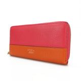 Gucci Long Wallet Purse 307984 leather Orange Bamboo