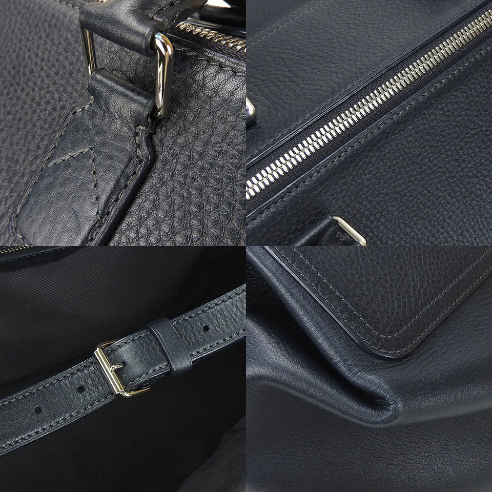 Louis Vuitton 2Way Boston Bag Neo Greenwich Blue Marine Leather