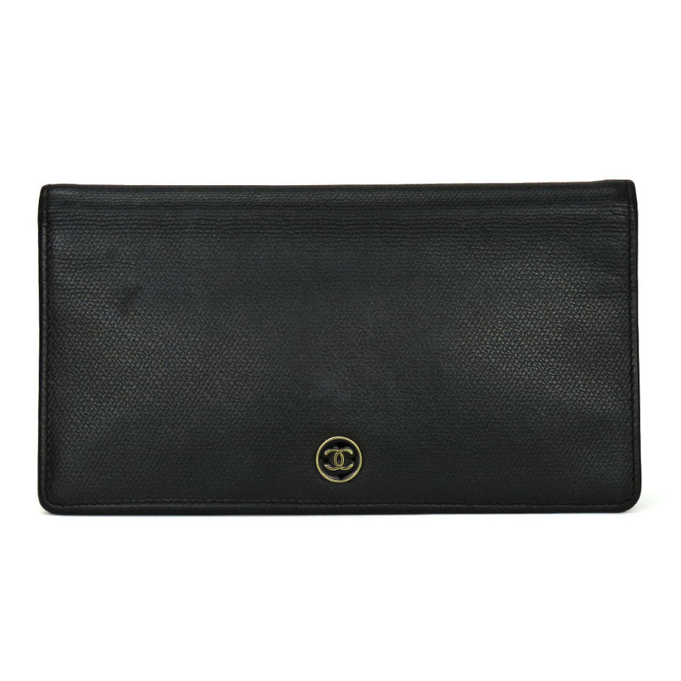 Chanel Coco A20904 Leather Long Wallet