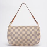 Louis Vuitton Pochette Damier Azur Canvas Accessoires Beige Handbag