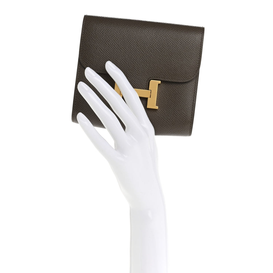 Hermes Epsom Constance Short Wallet Etoupe