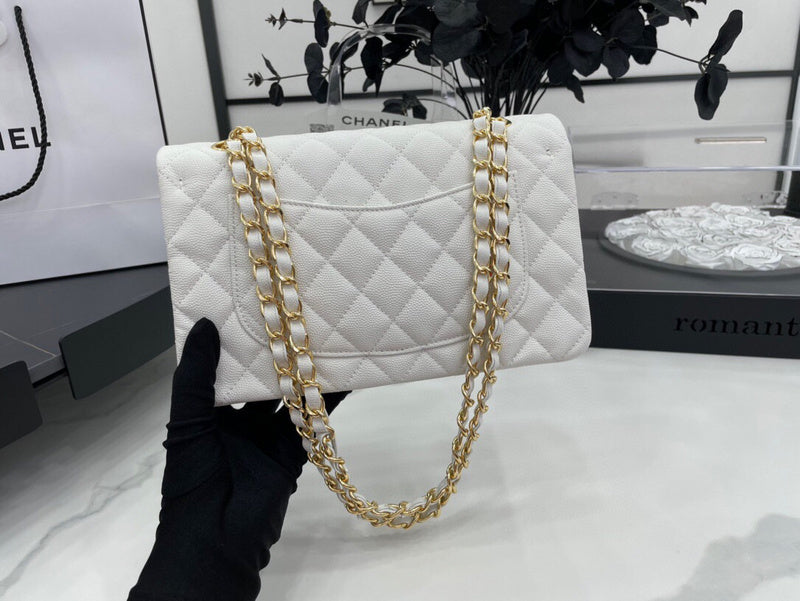 Chanel White Quilted Classic Chain Bag – Bags Junction