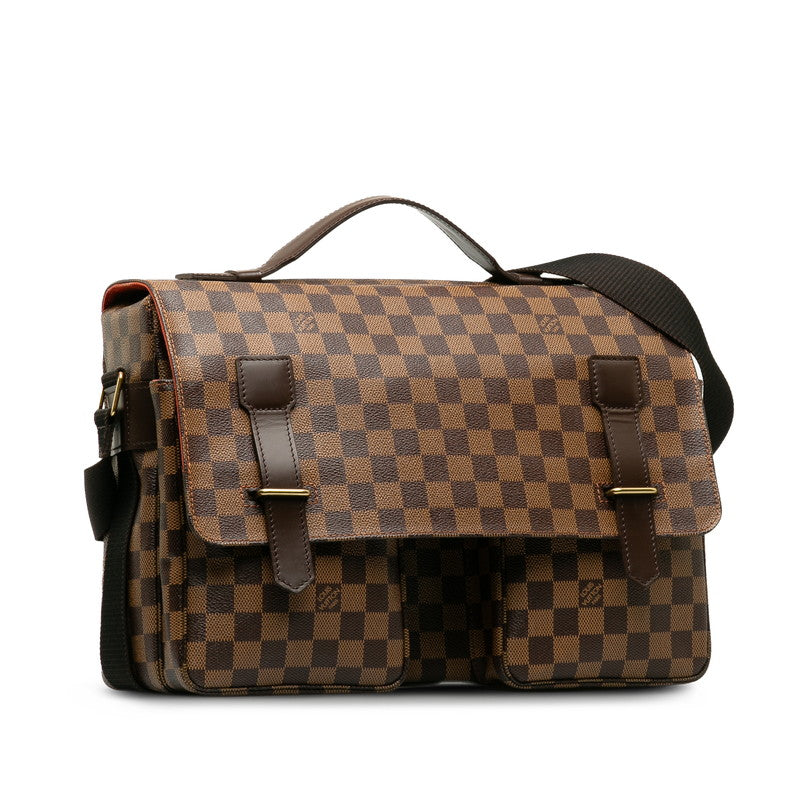 Louis Vuitton Damier Shoulder Bag PVC/Leather Brown