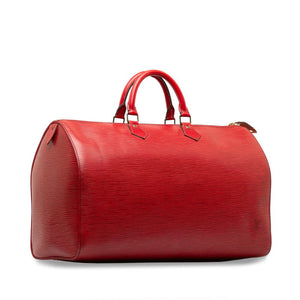 Louis Vuitton Epi Boston Bag Handbag Castilian Red Ladies