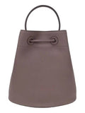 Luxury Burberry WoMen's Grainy Leather Small TB Bucket Bag Light Saddle Brown