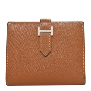 Hermes Epsom Bearn Compact Wallet Gold