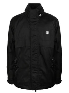 Luxury Burberry Packaway Monogram Windbreaker Black