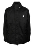 Luxury Burberry Packaway Monogram Windbreaker Black