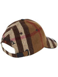 Luxury Burberry House Check Wool Ball Cap Brown