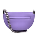 Luxury Burberry Purple Lillac Leather Mini Olympia Shoulder Bag