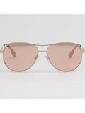 Luxury Burberry Eyewear Tara Boeing Sunglasses Light Gold