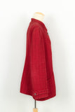 Chanel Red Tweed Jacket – Cotton & Silk Lining | Bags Junction