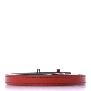 Hermes Swift Epsom 13mm Focus Belt 75 Rouge De Coeur Etoupe